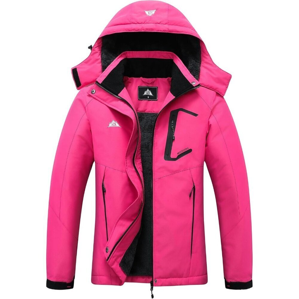 Women's Ski Jacket Waterproof Winter Coat Hooded Snowboarding Jacket Warm Winter